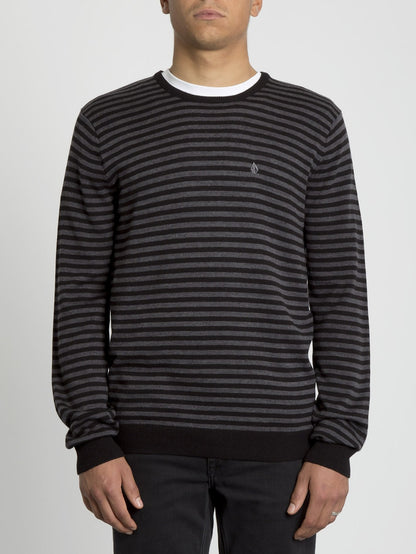 Uperstand Stripe Sweater - Heather Grey