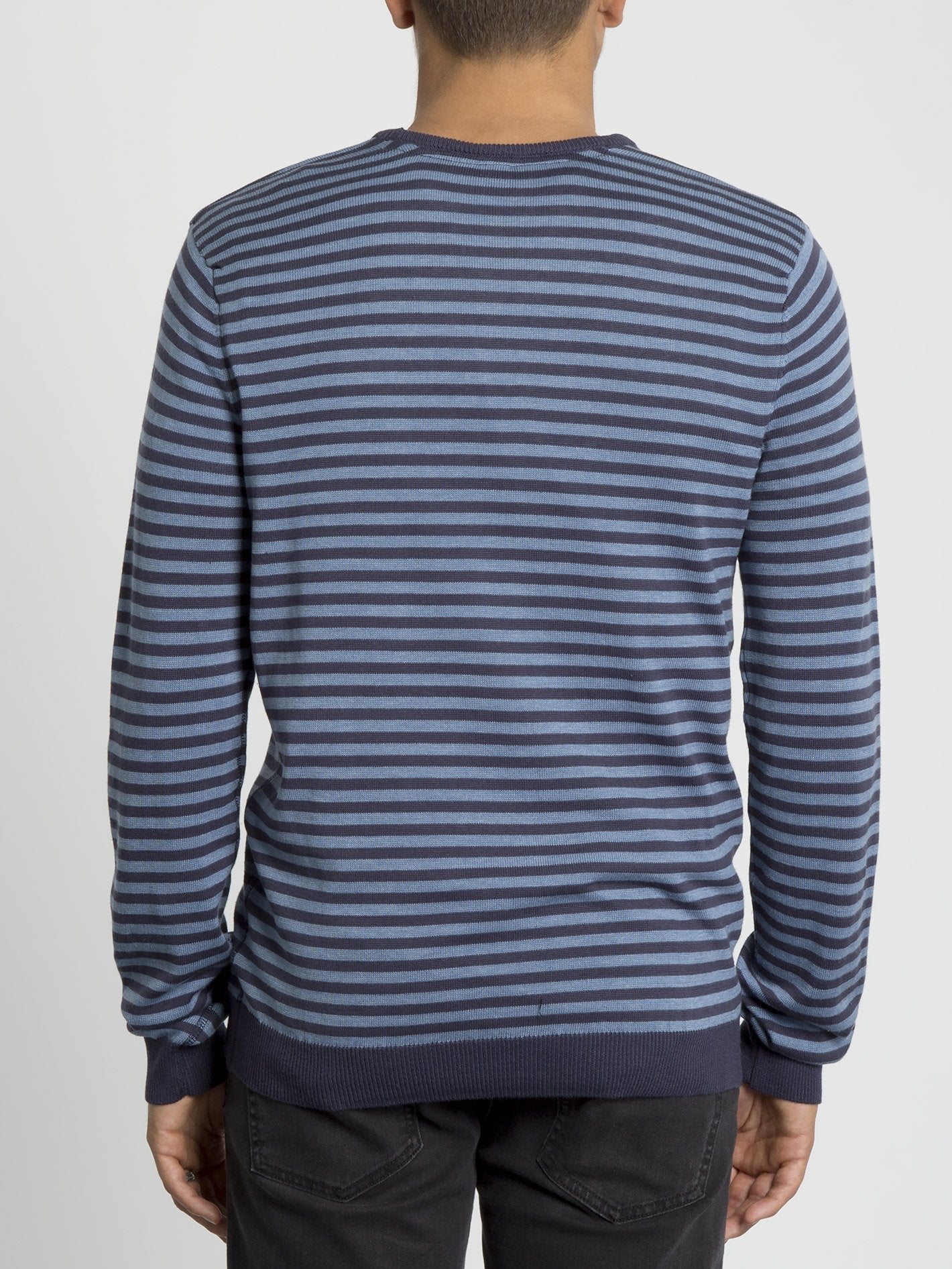 Uperstand Stripe Sweater - Navy