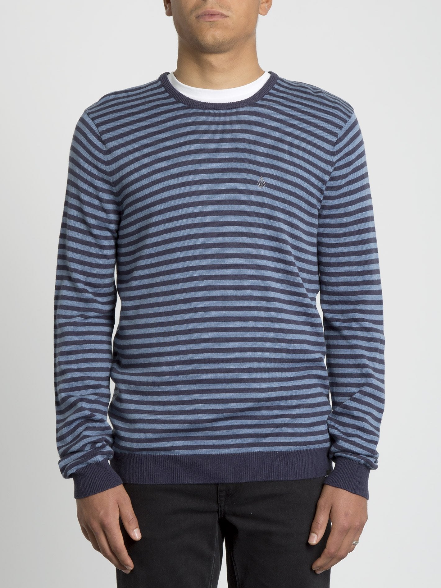 Uperstand Stripe Sweater - Navy