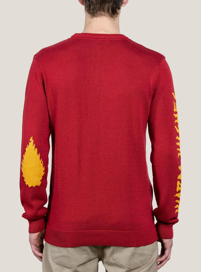 Warm Wishes Sweater - Deep Red