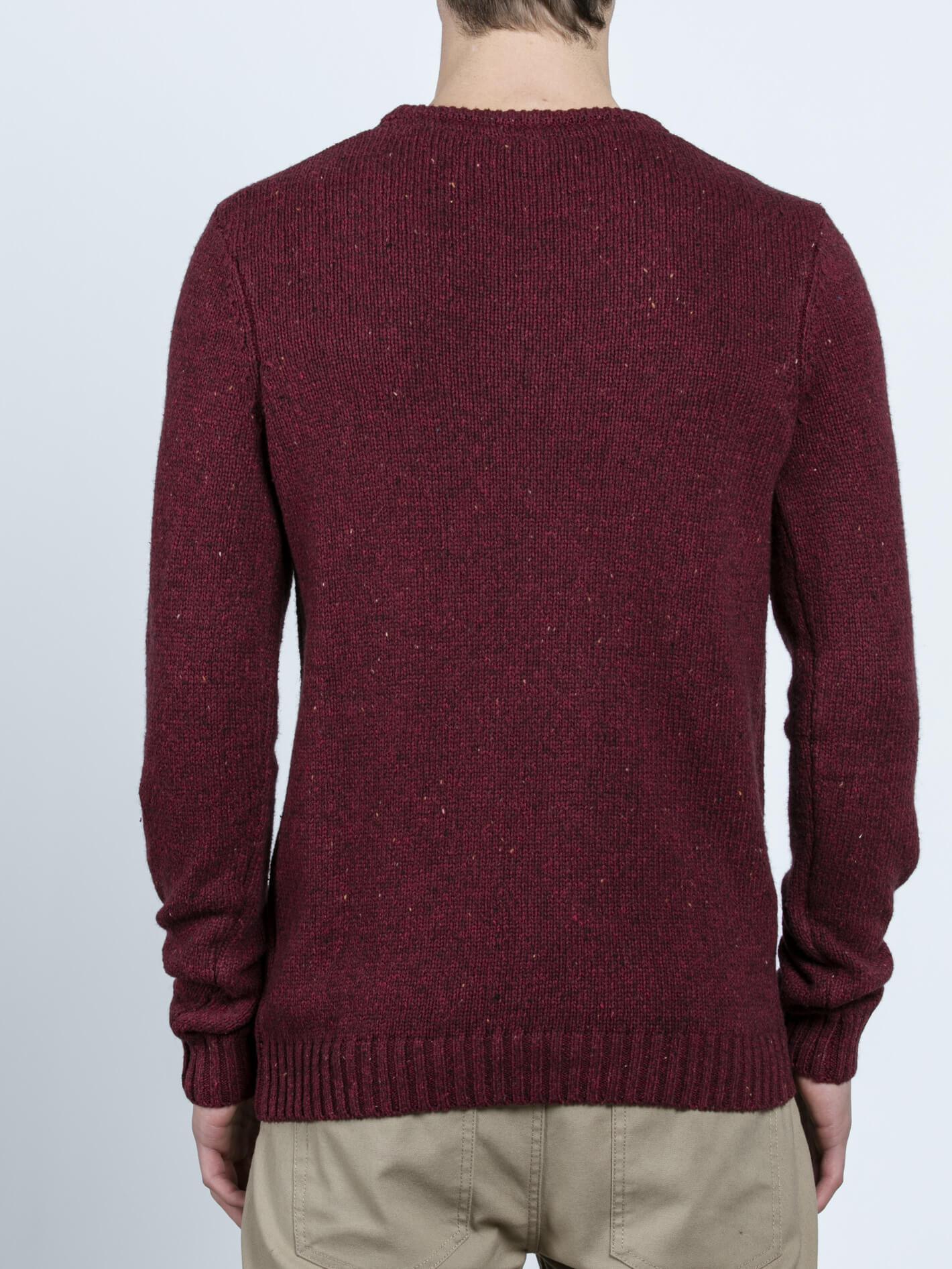 EDMONDER SWEATER HEATHER RED