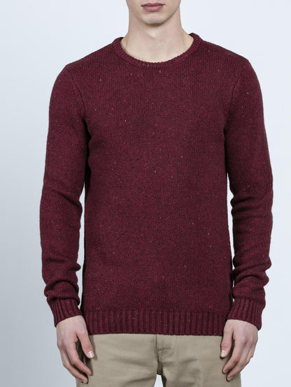 EDMONDER SWEATER HEATHER RED