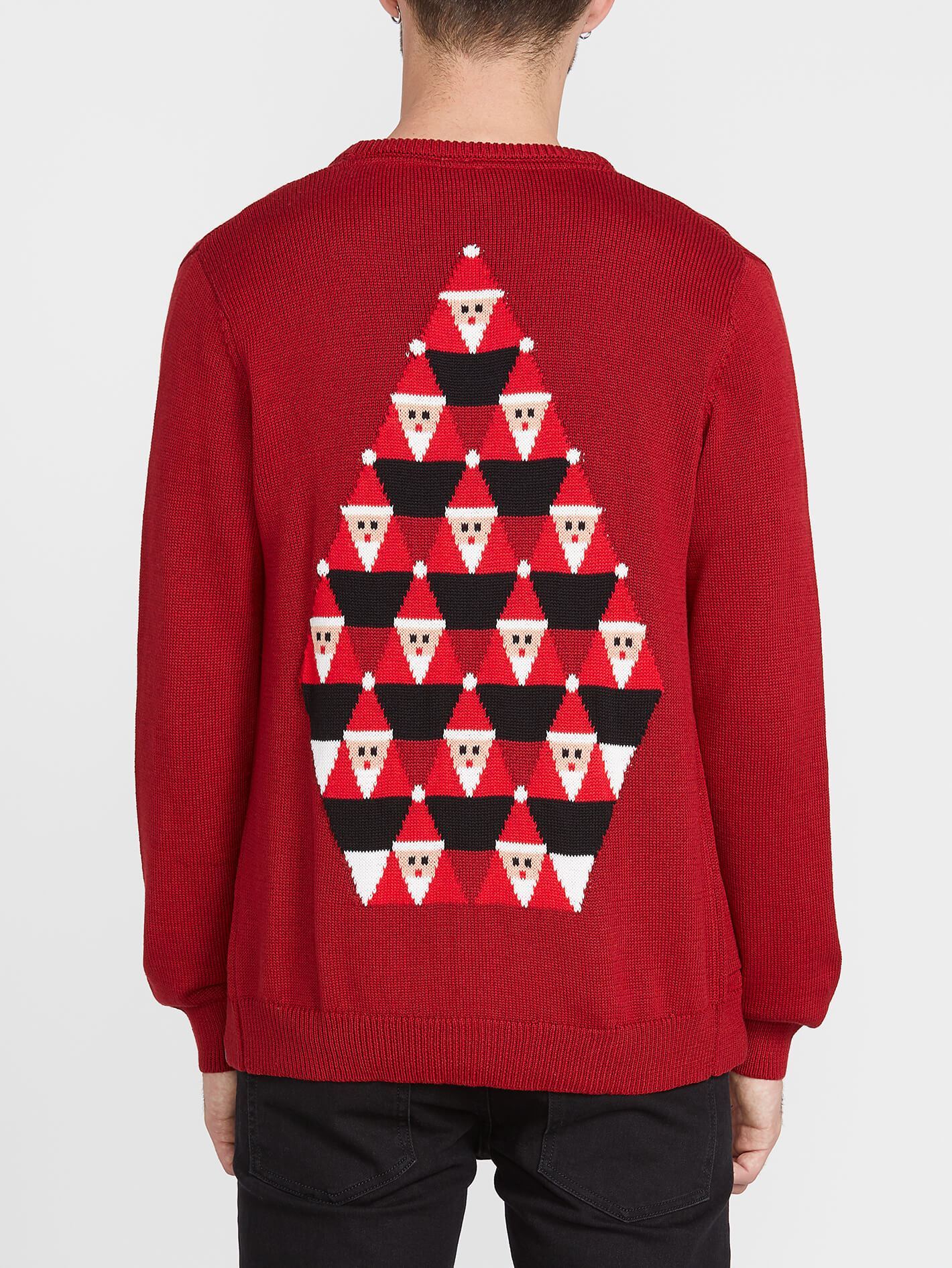Santastone Cardigan - Deep Red