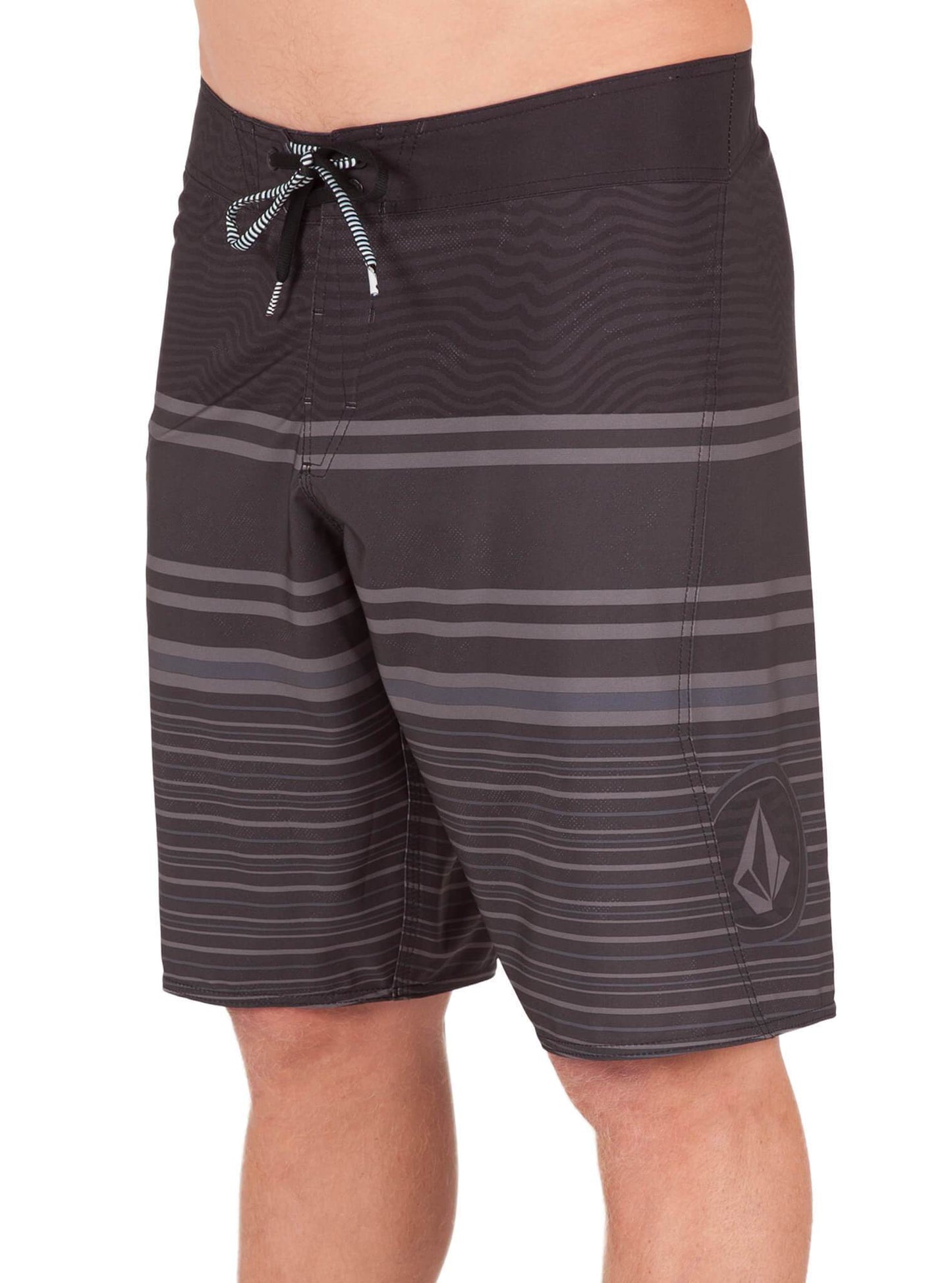 Lido Liney Mod Boardshorts - Black