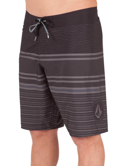 Lido Liney Mod Boardshorts - Black