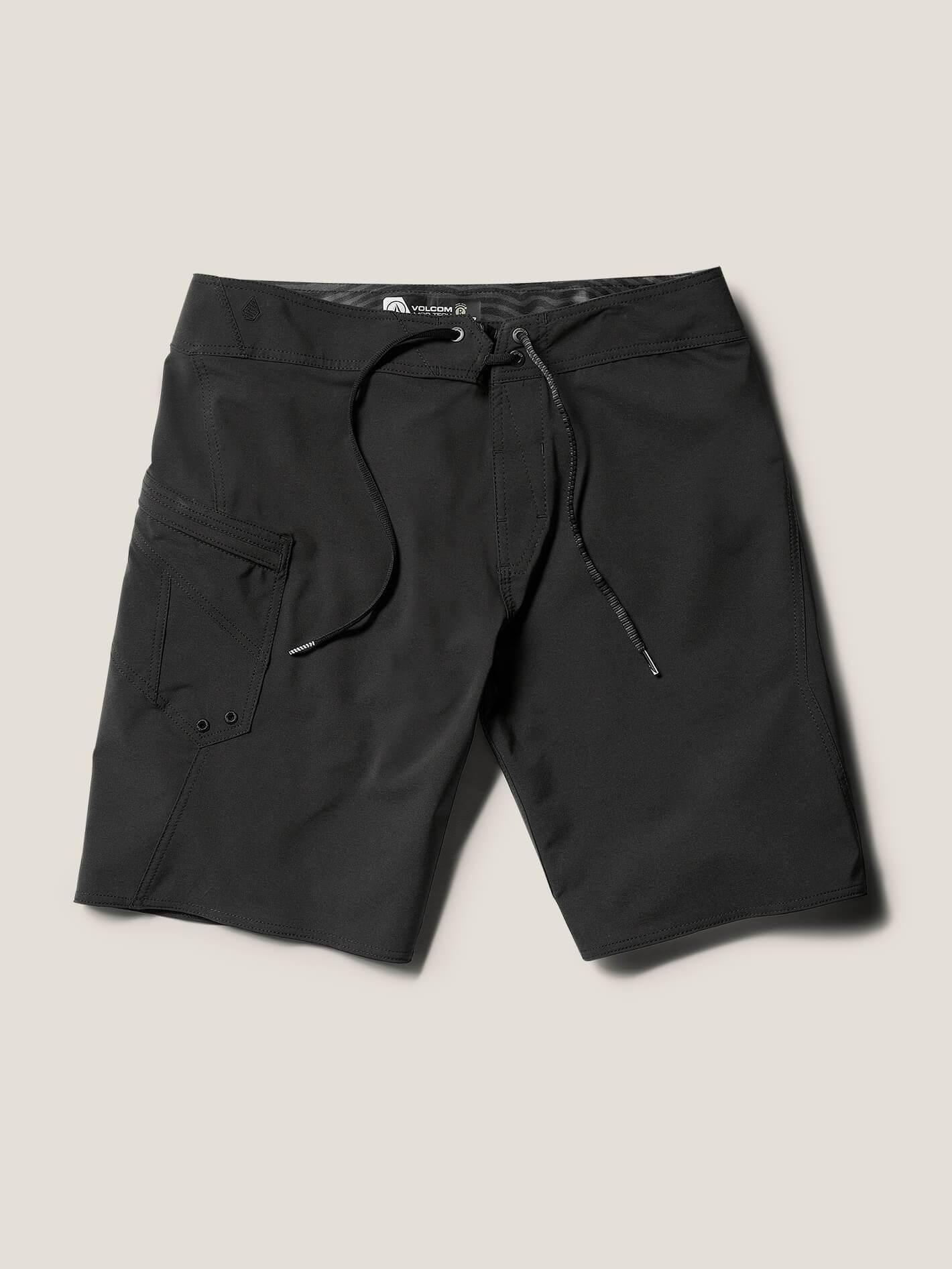 Lido Solid Mod Boardshorts - Black