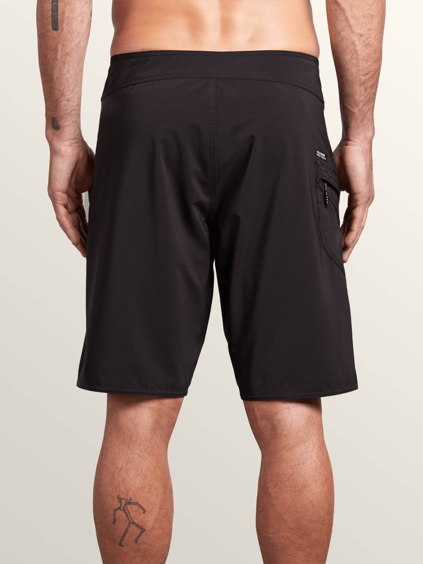 Lido Solid Mod Boardshorts - Black