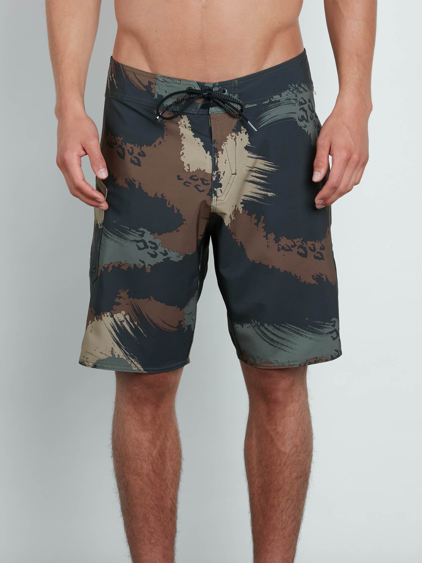 Lido Solid Mod Boardshorts - Military