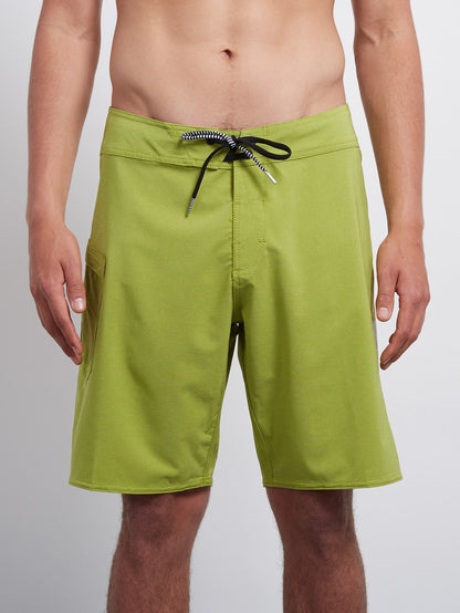 Lido Solid Mod Boardshorts - Thyme Green