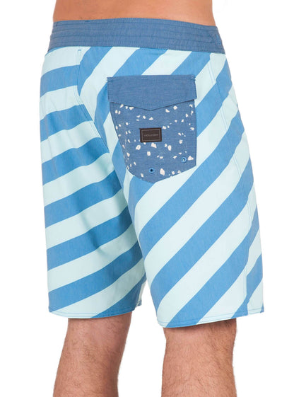 Stripey Stoneys Boardshorts - Deep Water