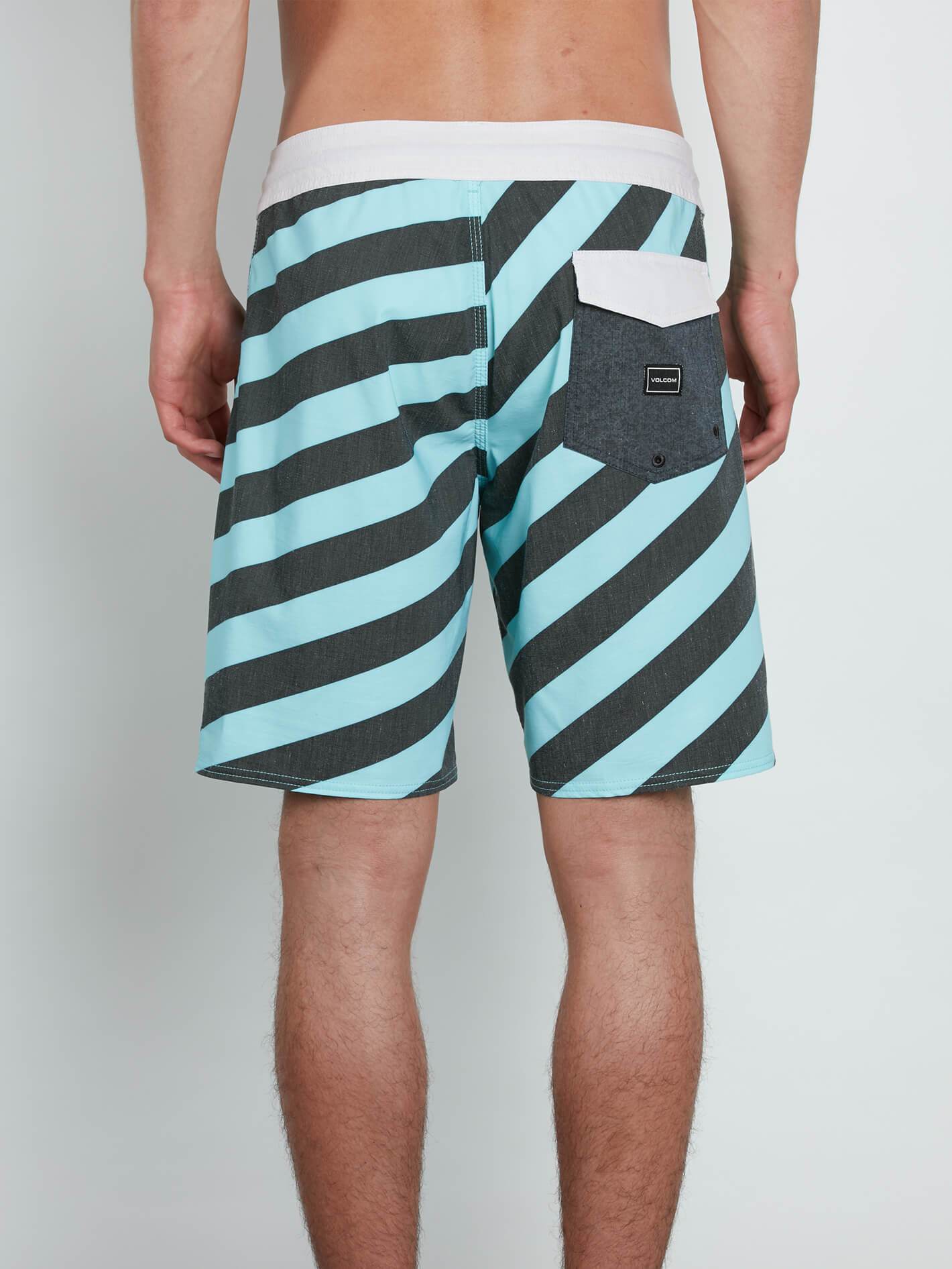Stripey Stoney 19  - Pale Aqua