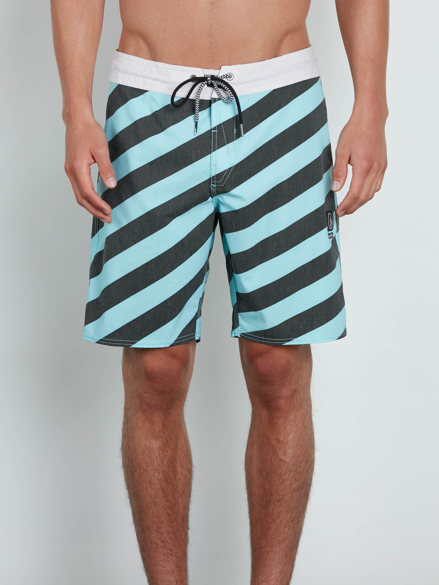 Stripey Stoney 19  - Pale Aqua