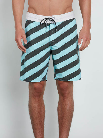 Stripey Stoney 19  - Pale Aqua