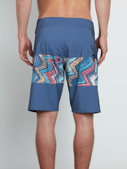 Macaw Mod Boardshorts - Deep Blue