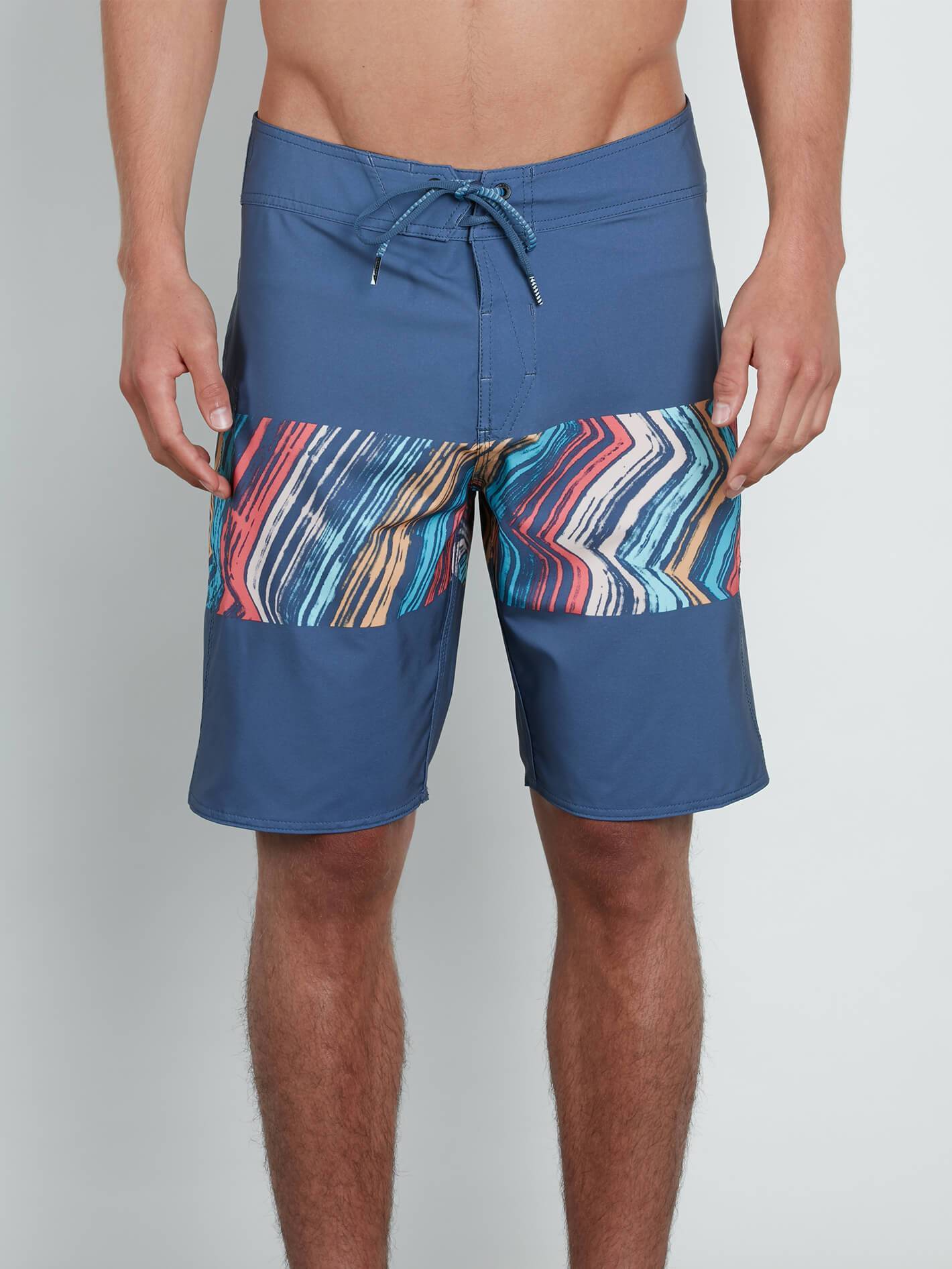 Macaw Mod Boardshorts - Deep Blue