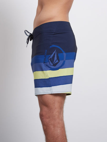Lido Liney Mod 16 Boardshort - Shadow Lime