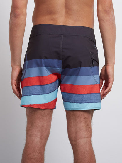 Lido Liney Mod 16 Boardshort - Wrecked Indigo