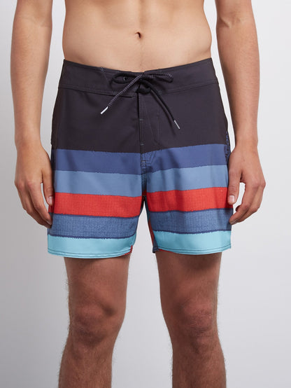 Lido Liney Mod 16 Boardshort - Wrecked Indigo