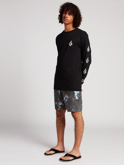 V Dye Stoney 19" Boardshort  - Black