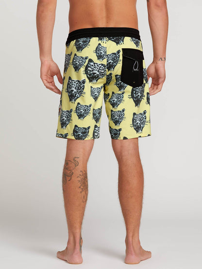 Ozzie Stoney 19" Boardshort  - Lime