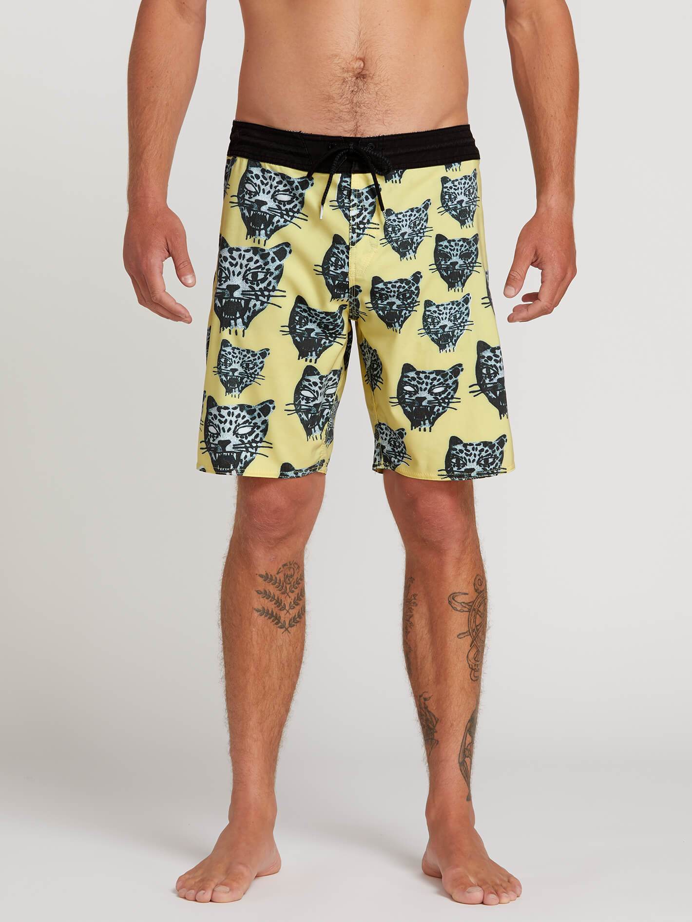 Ozzie Stoney 19" Boardshort  - Lime