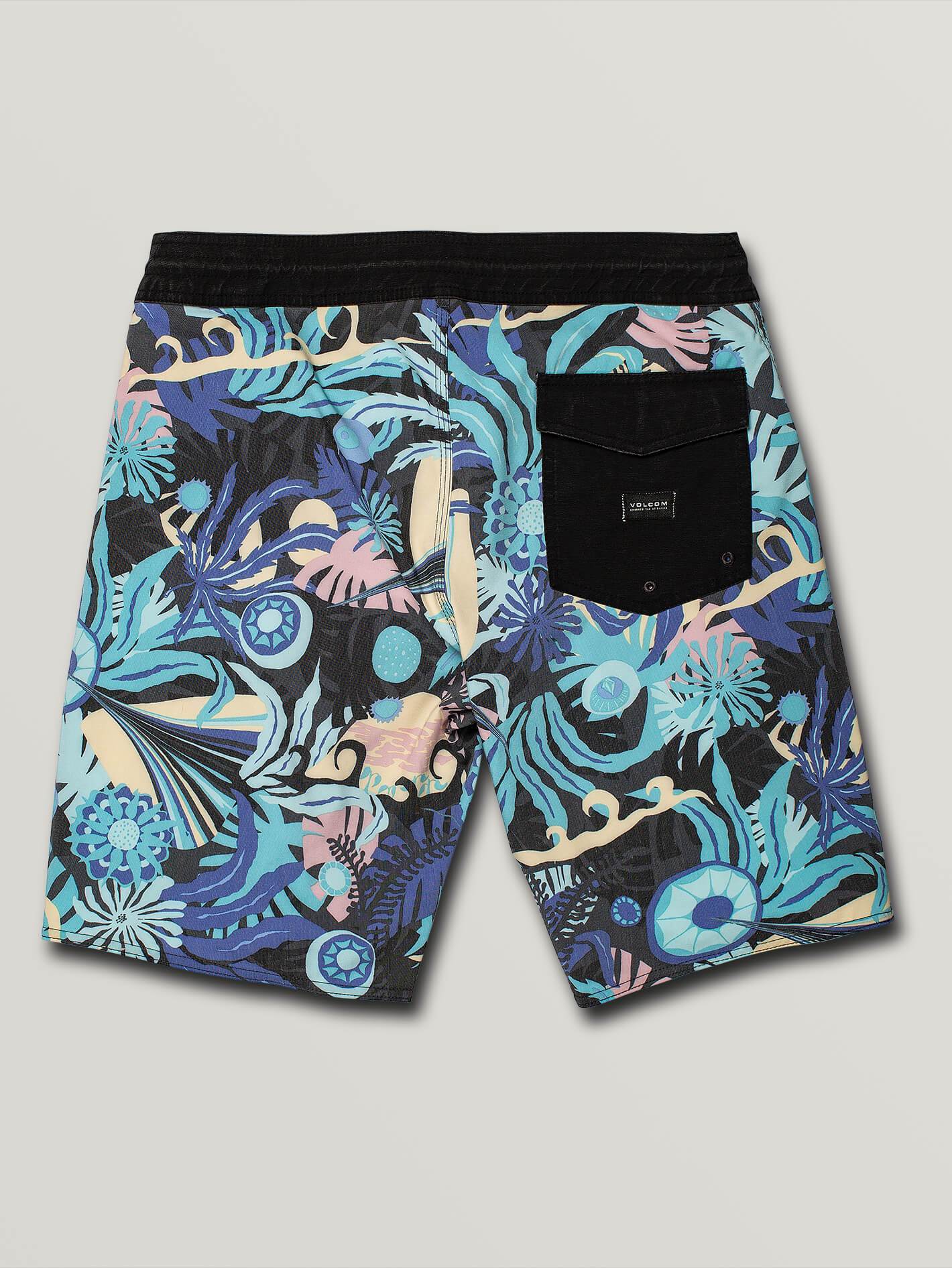 Tripped Stoney 19" Boardshort  - Black