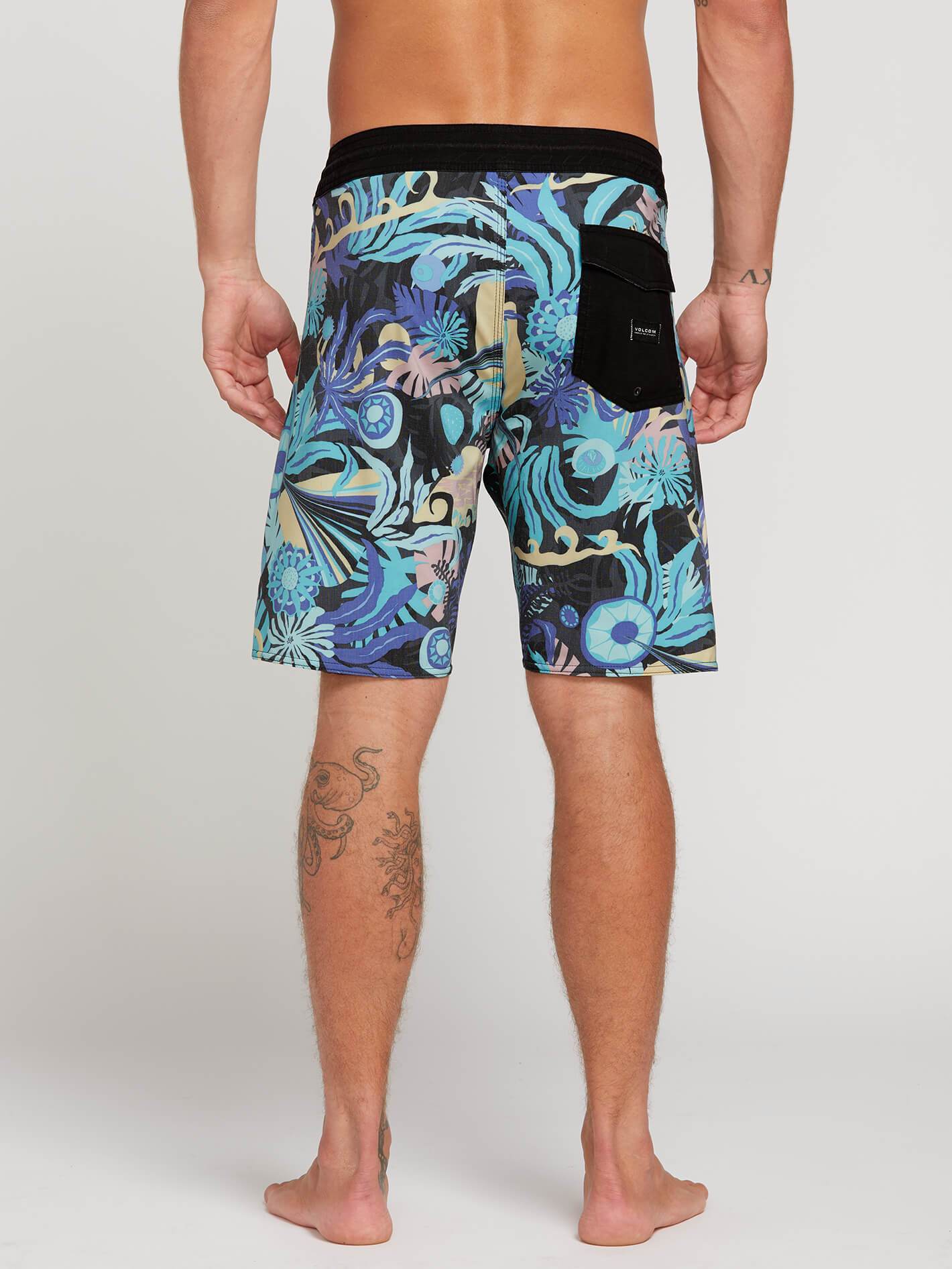 Tripped Stoney 19" Boardshort  - Black