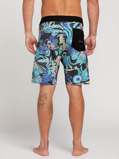 Tripped Stoney 19" Boardshort  - Black