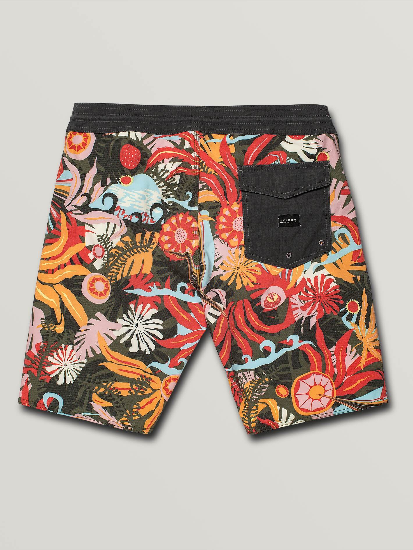 Tripped Stoney 19" Boardshort  - Dark Olive