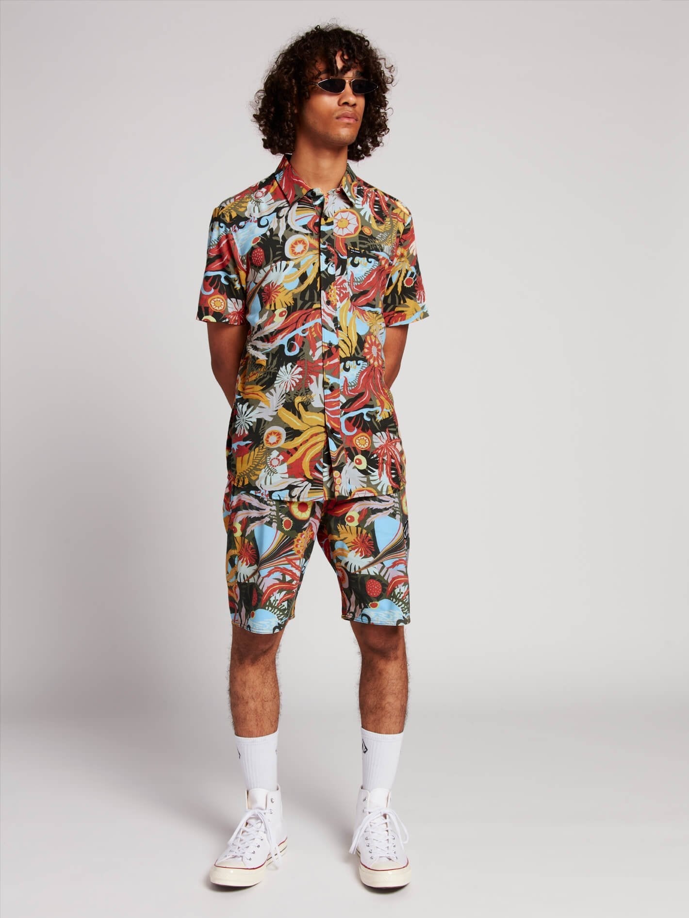 Tripped Stoney 19" Boardshort  - Dark Olive