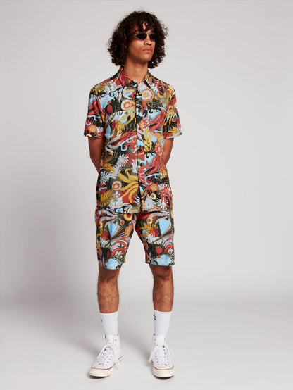 Tripped Stoney 19" Boardshort  - Dark Olive