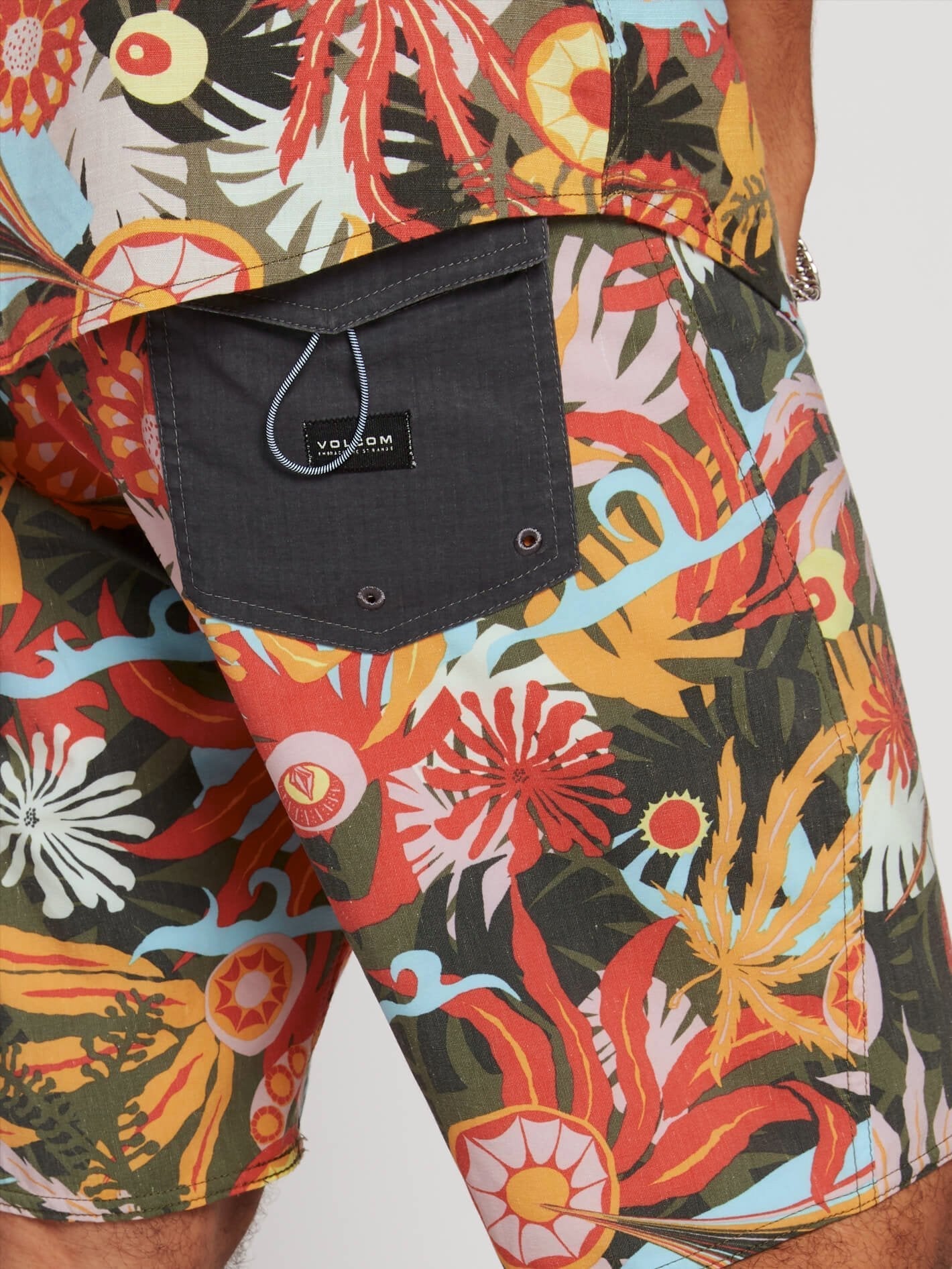 Tripped Stoney 19" Boardshort  - Dark Olive