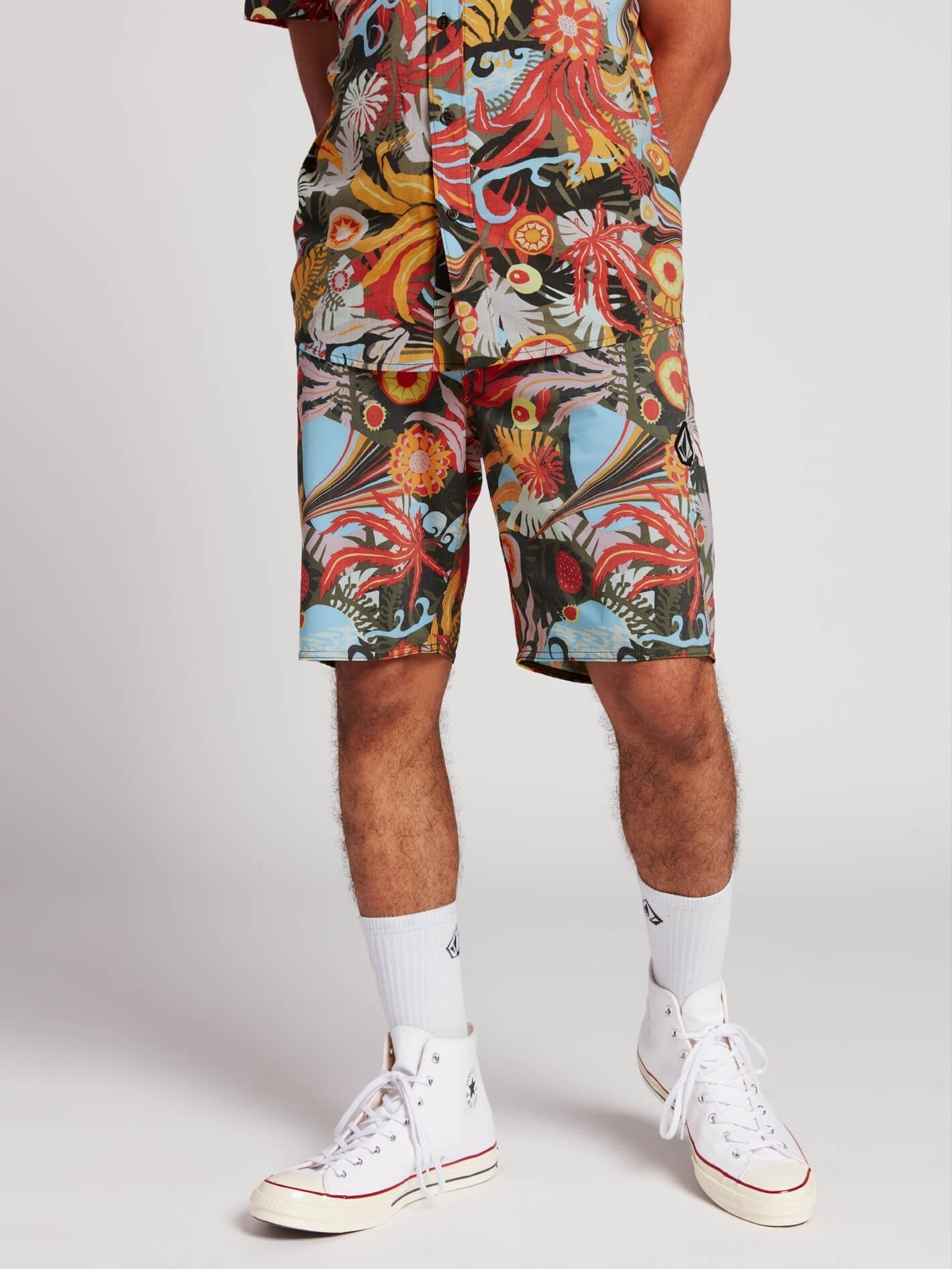 Tripped Stoney 19" Boardshort  - Dark Olive