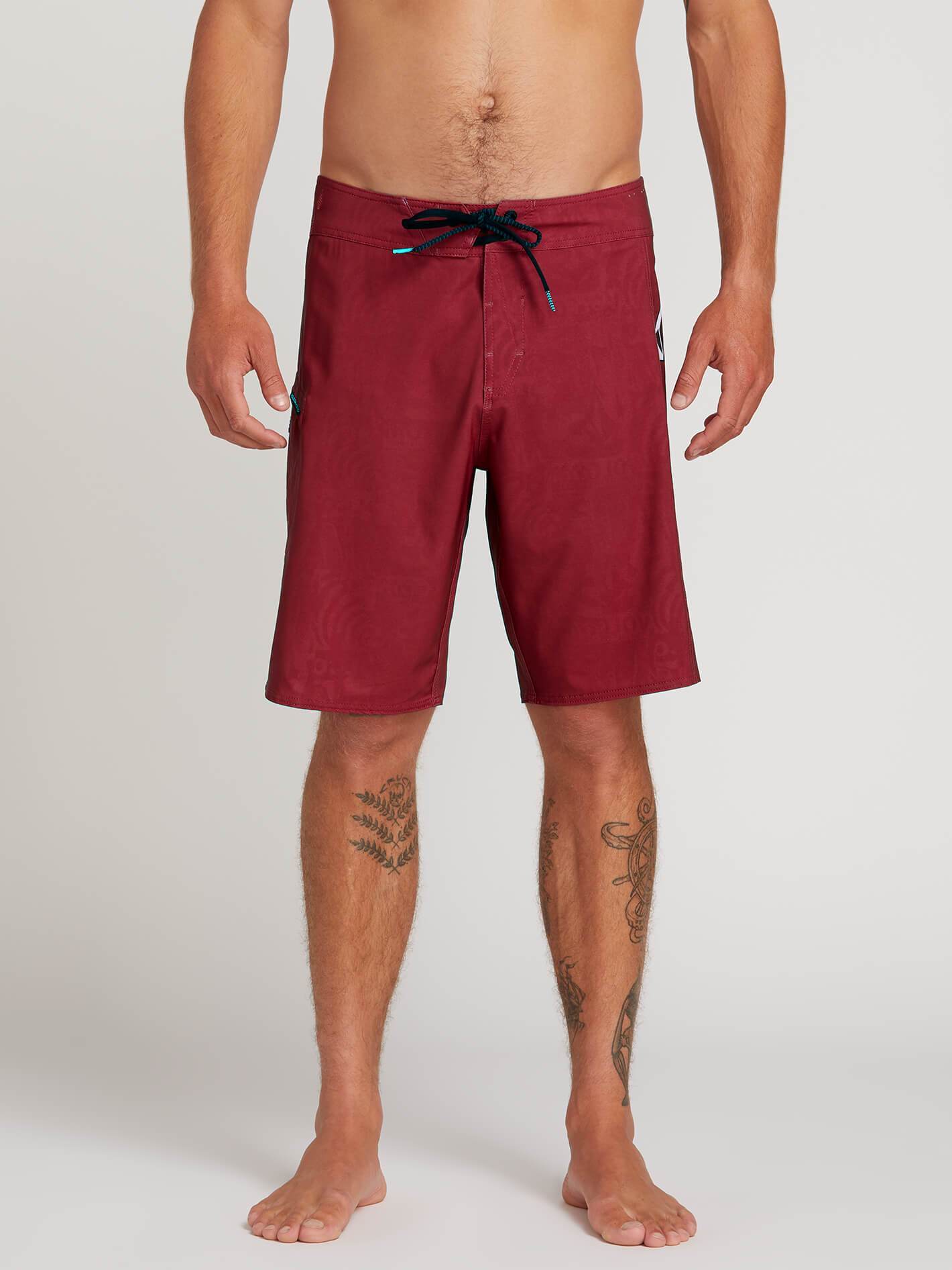 Deadly Stones 20" Boardshort  - Burgundy