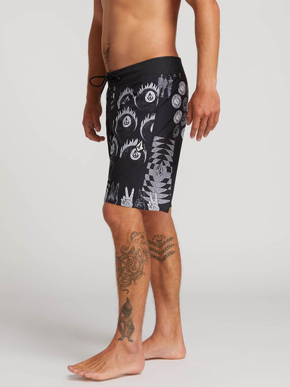 Tablet Mod 20" Boardshort  - Black White