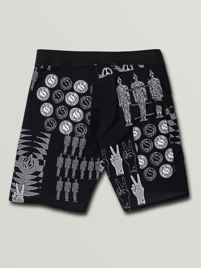 Tablet Mod 20" Boardshort  - Black White