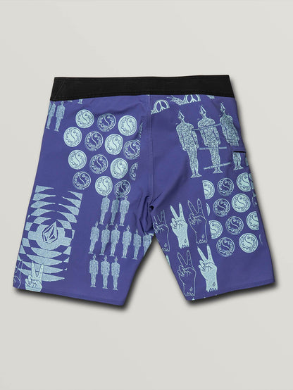 Tablet Mod 20" Boardshort  - Dark Purple