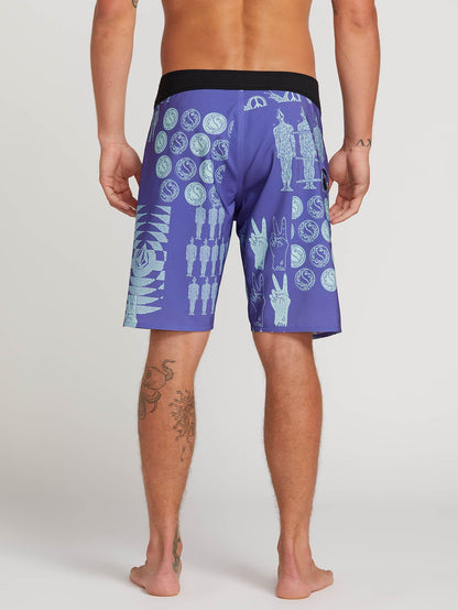 Tablet Mod 20" Boardshort  - Dark Purple