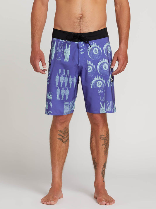 Tablet Mod 20" Boardshort  - Dark Purple