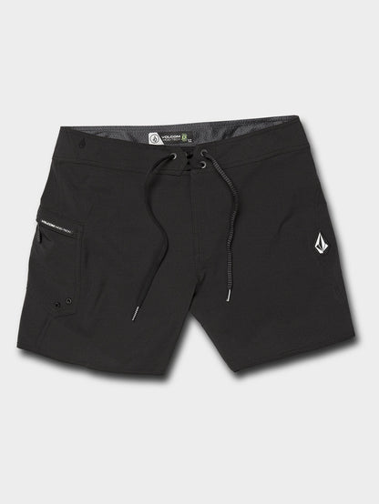 Lido Solid Mod 16" Boardshort  - Black