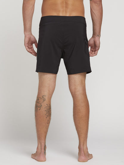 Lido Solid Mod 16" Boardshort  - Black