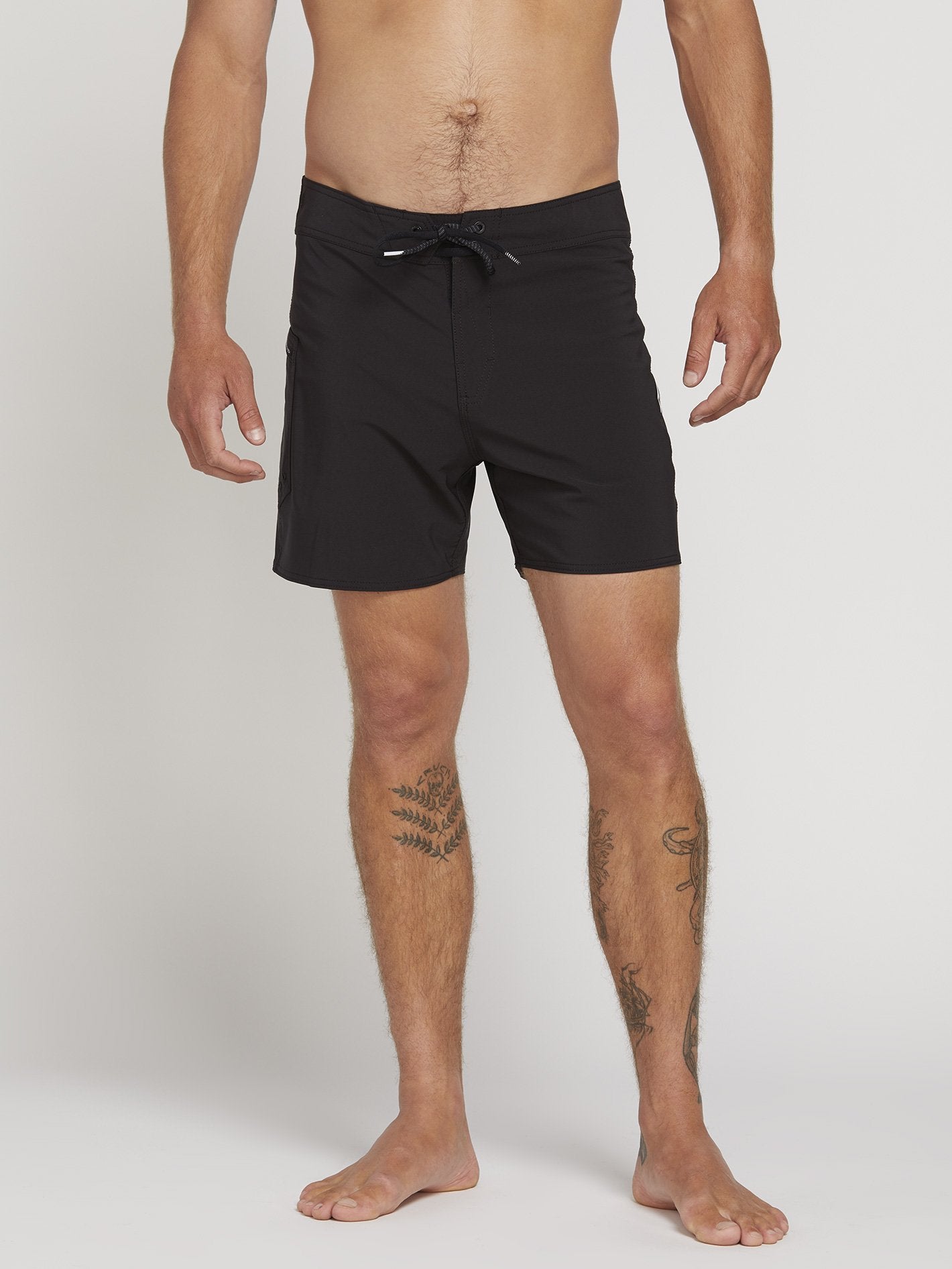 Lido Solid Mod 16" Boardshort  - Black