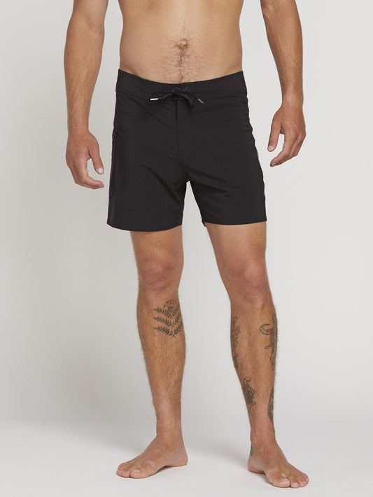 Lido Solid Mod 16" Boardshort  - Black