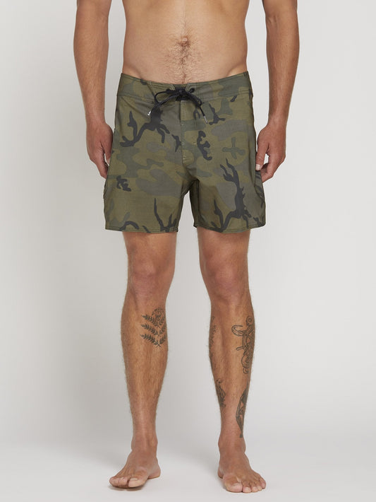Lido Solid Mod 16" Boardshort  - Camouflage