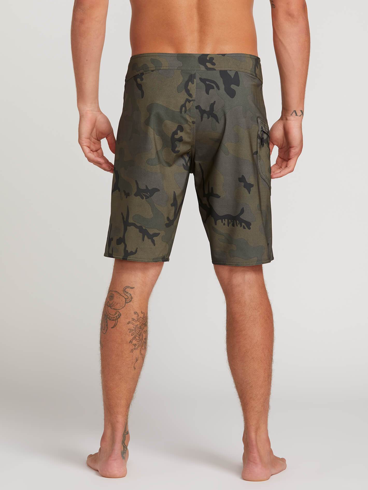 Lido Solid Mod 20" Boardshort  - Camouflage