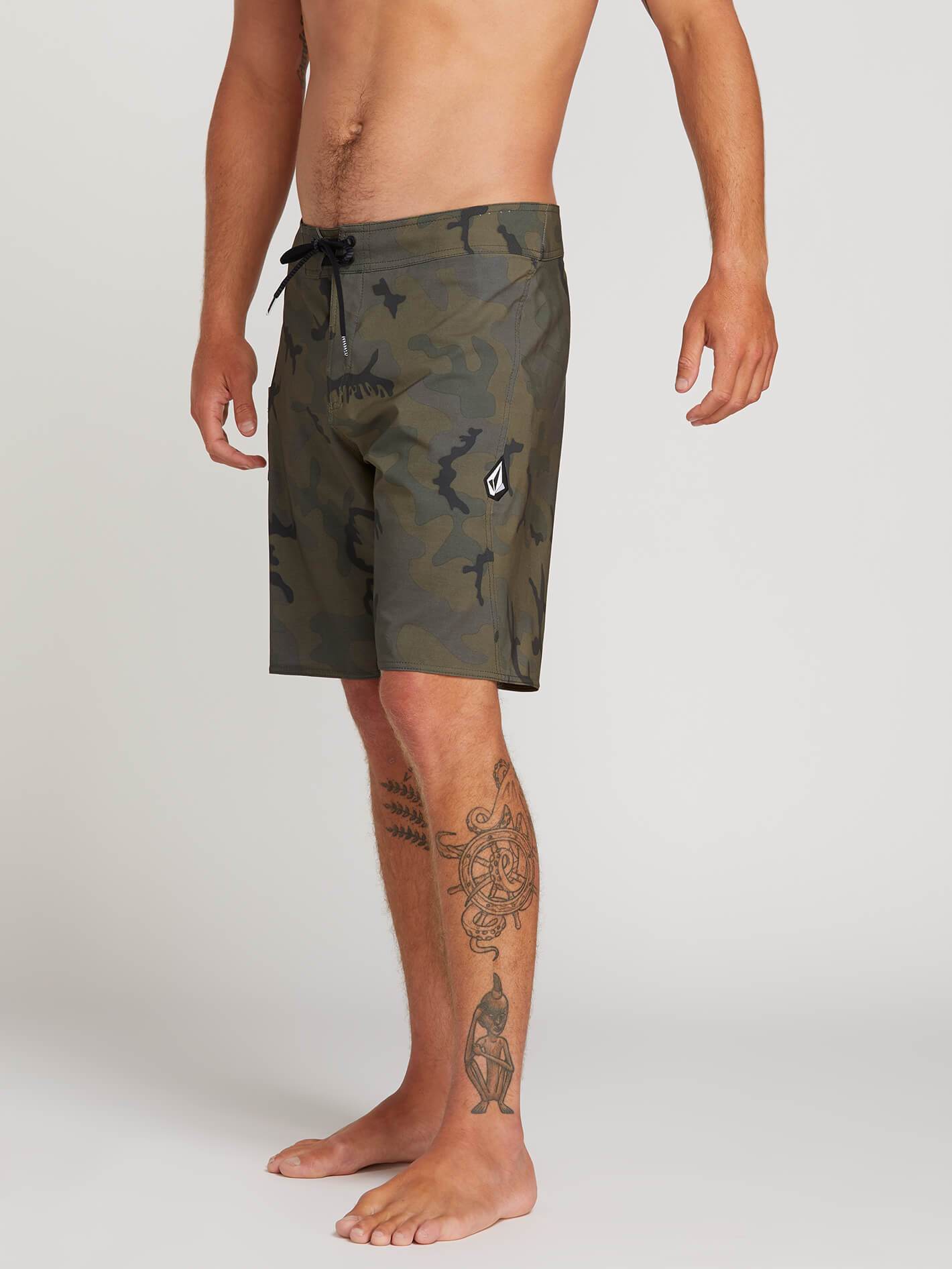 Lido Solid Mod 20" Boardshort  - Camouflage