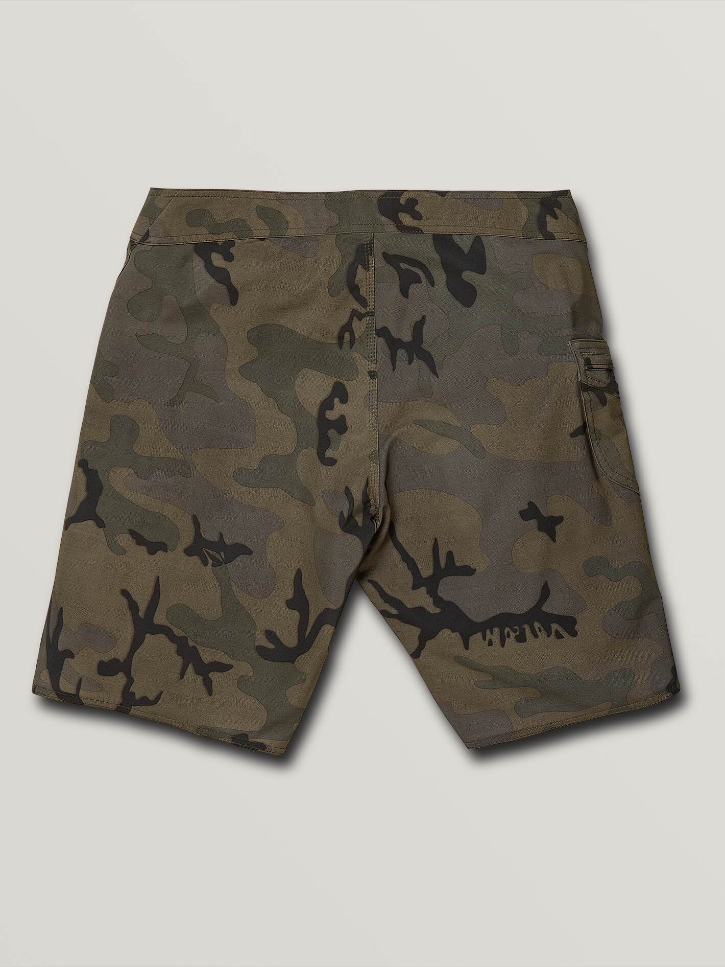 Lido Solid Mod 20" Boardshort  - Camouflage