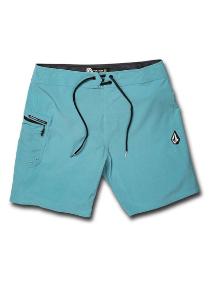 Lido Solid Mod 18" Boardshort  - Cyan Blue