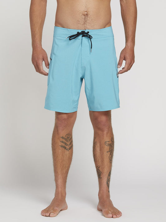 Lido Solid Mod 18" Boardshort  - Cyan Blue