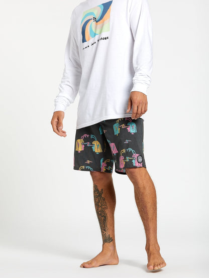 Alienated Stoney 19" Boardshort - Black